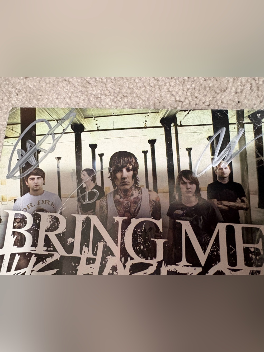 Bring Me The Horizon Signed Band Postcard Collectible